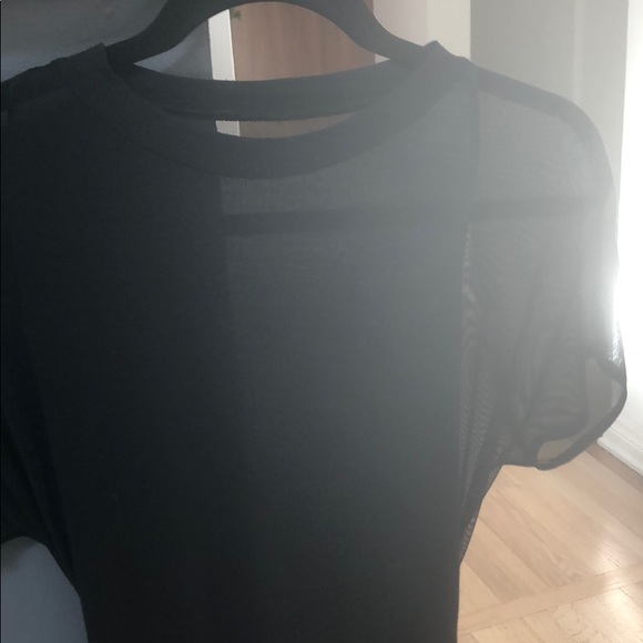 Skater mini dress with sheer mesh back - Picture 2 of 4